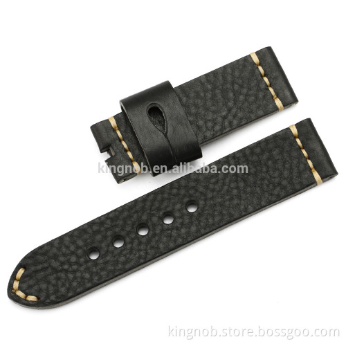 24mm calf watchband genuine leather watch band for panerai wristband watch strap wholesale